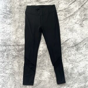 Black High-Waisted Athletic Leggings - Dri-fit Material!
